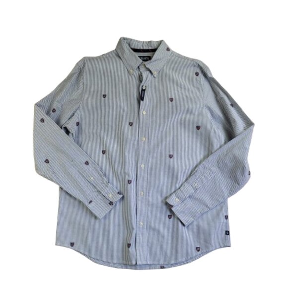 Chaps Heritage Striped Button Down Shirt Men's Large NWT Long Sleeve Casual - Picture 11 of 13